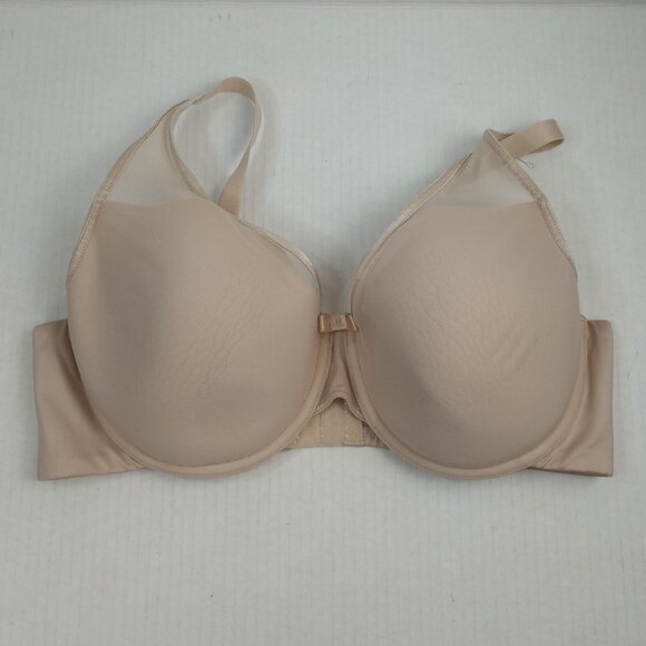 Bali Beige Mesh Padded Adjustable Back Strap Bra 36D - Picture 1 of 3